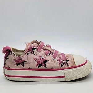 Infant Pink print low top slip-ons